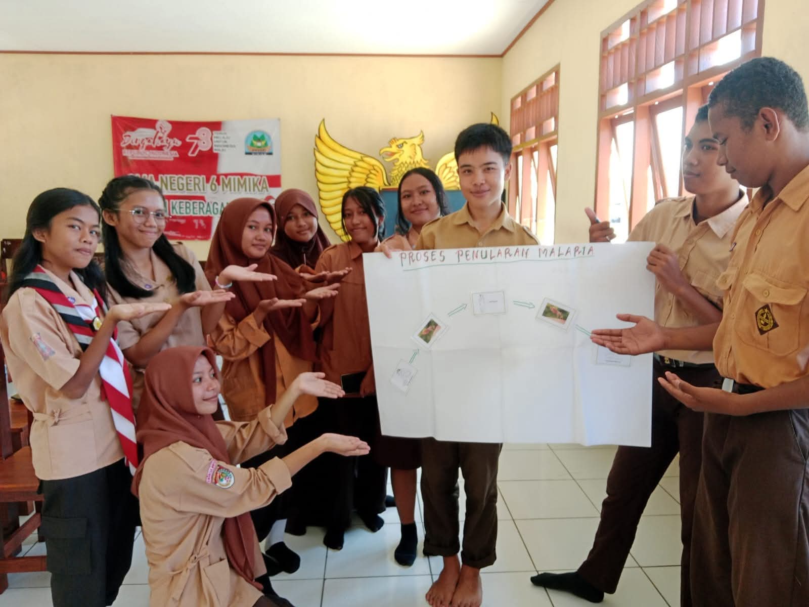 Sasar Kalangan Muda, SSR Mapurujaya Gelar Diskusi Kampung Eliminasi Malaria di SMA Negeri 6 Mimika